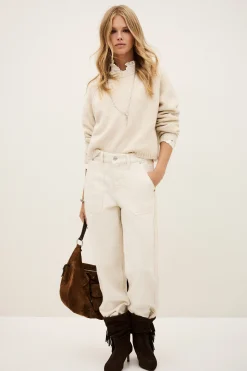 Ba&Sh CORVY cropped jumper BEIGE Hot