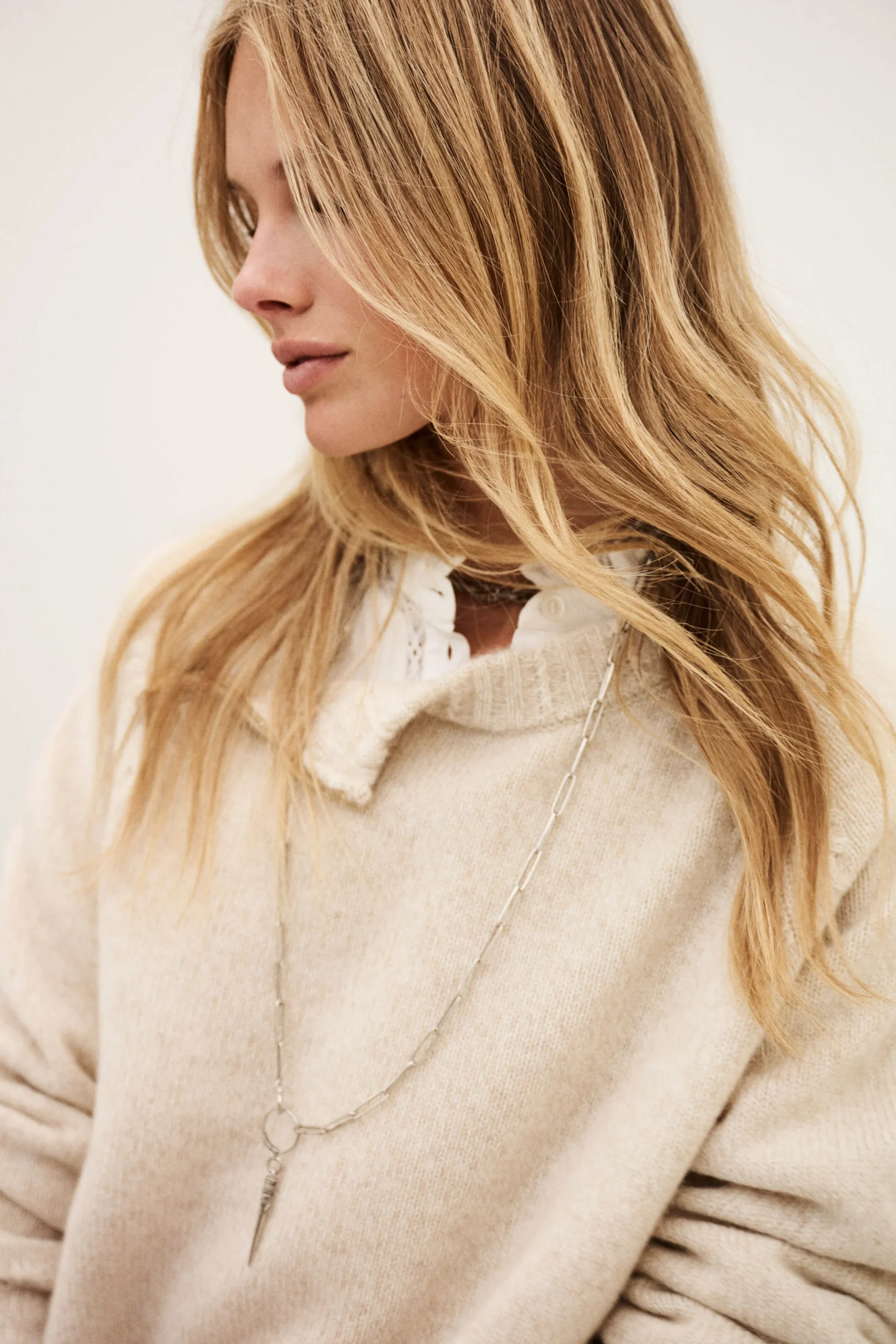 Ba&Sh CORVY cropped jumper BEIGE Hot