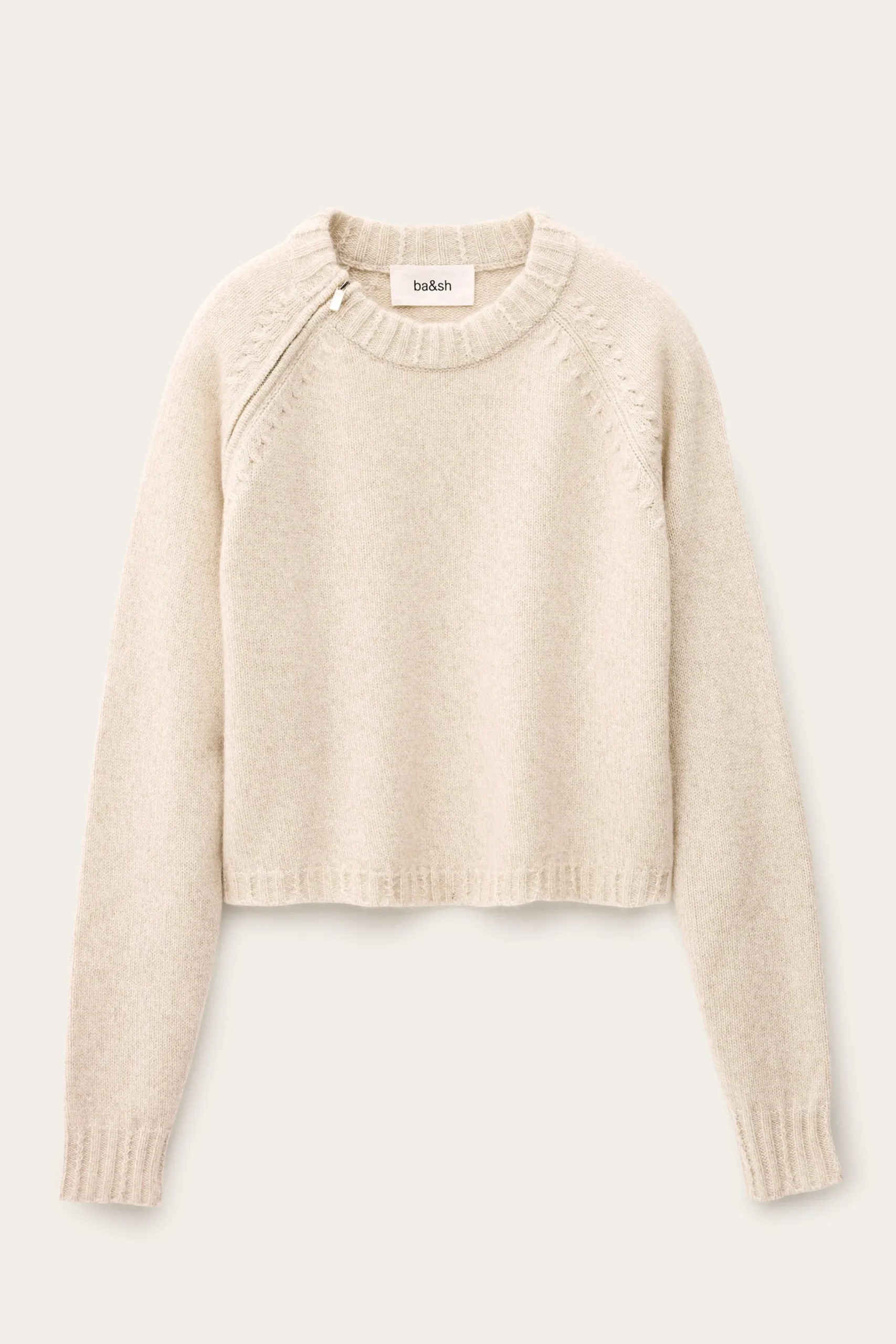 Ba&Sh CORVY cropped jumper BEIGE Hot