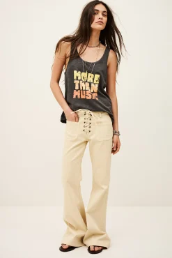 Ba&Sh CULTE camiseta sin mangas estampada GRIS