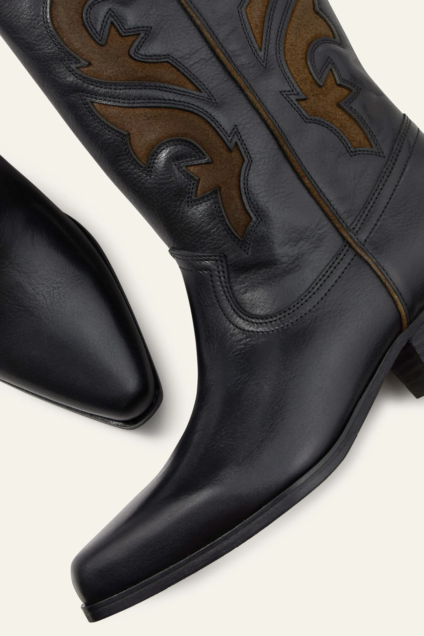 Ba&Sh CURTIS botas santiags de cuero NEGRO Sale