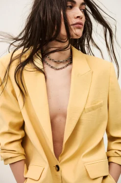 Ba&Sh DALENA chaqueta de traje AMARILLO Clearance