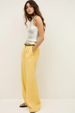 Ba&Sh DEANA pantalón recto € 195 AMARILLO Discount