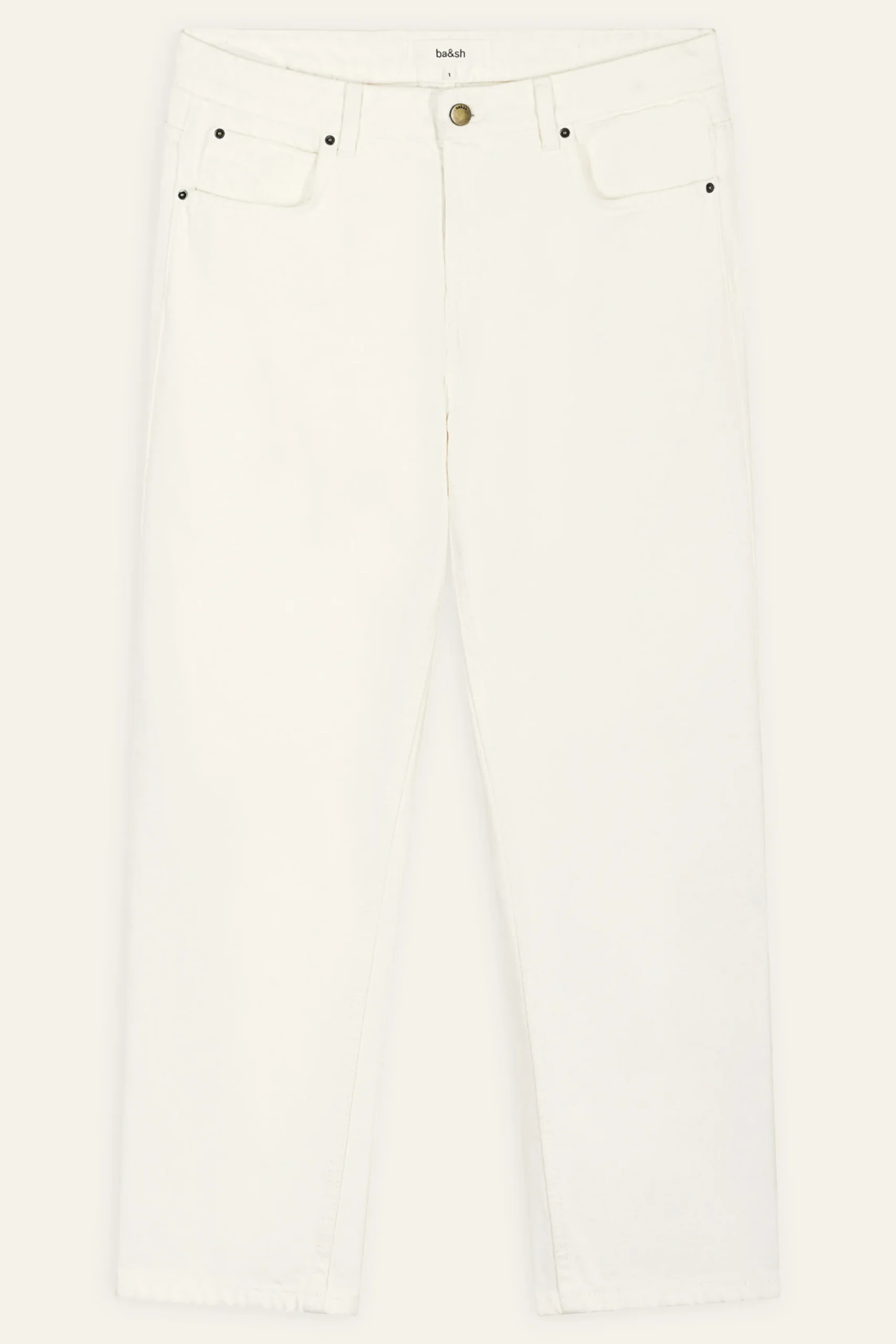 Ba&Sh DEVON vaqueros rectos BLANCO Discount