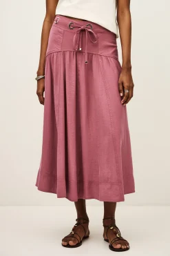 Ba&Sh DONIA falda midi PINK Outlet