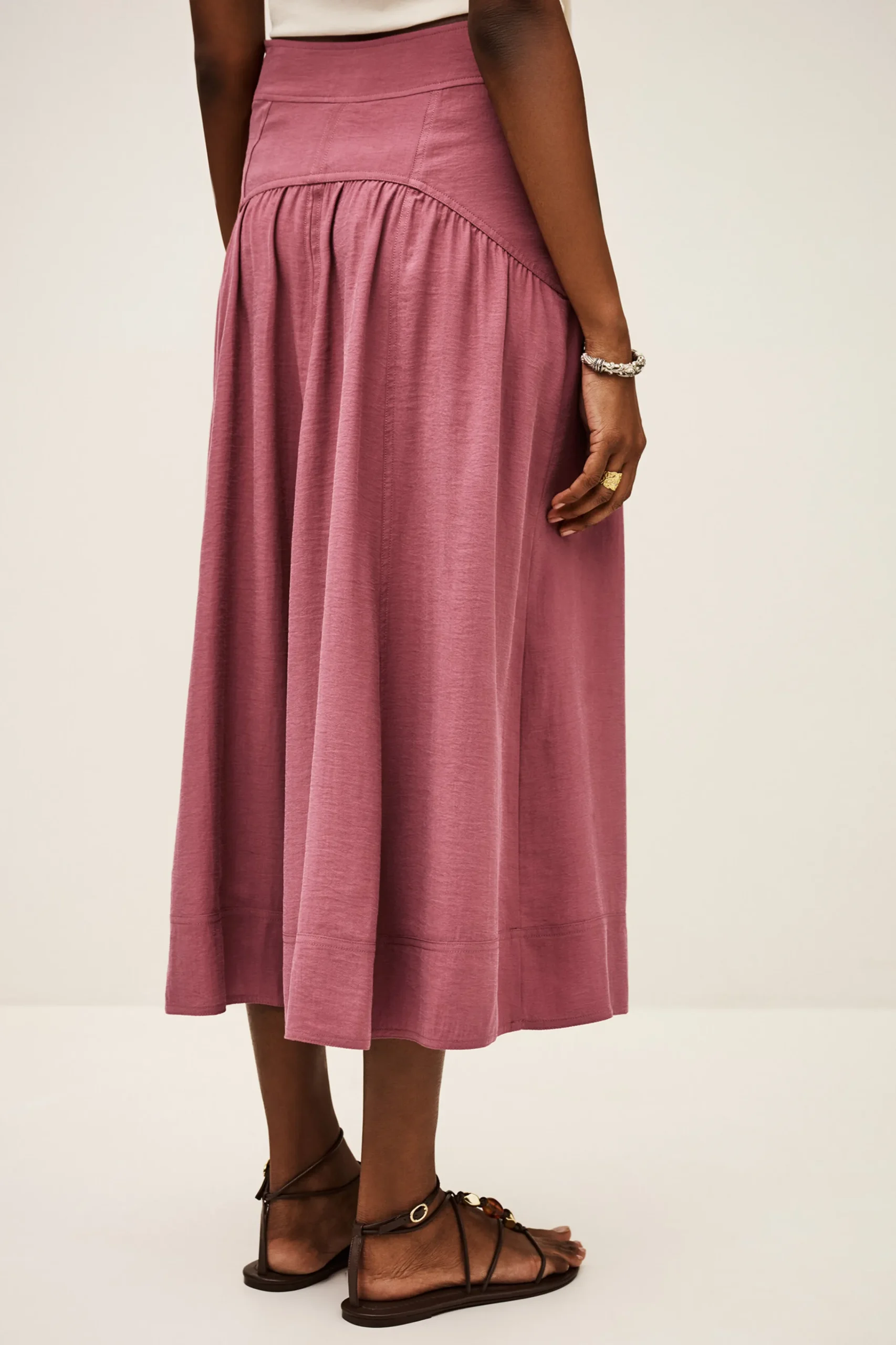 Ba&Sh DONIA falda midi PINK Outlet