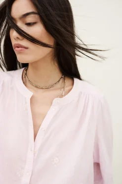 Ba&Sh DUHA blusa de algodón oversize PÚRPURA Sale