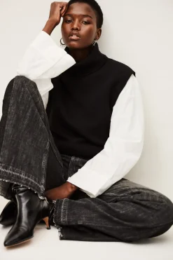 Ba&Sh FADOU JEANS NEGRO Clearance