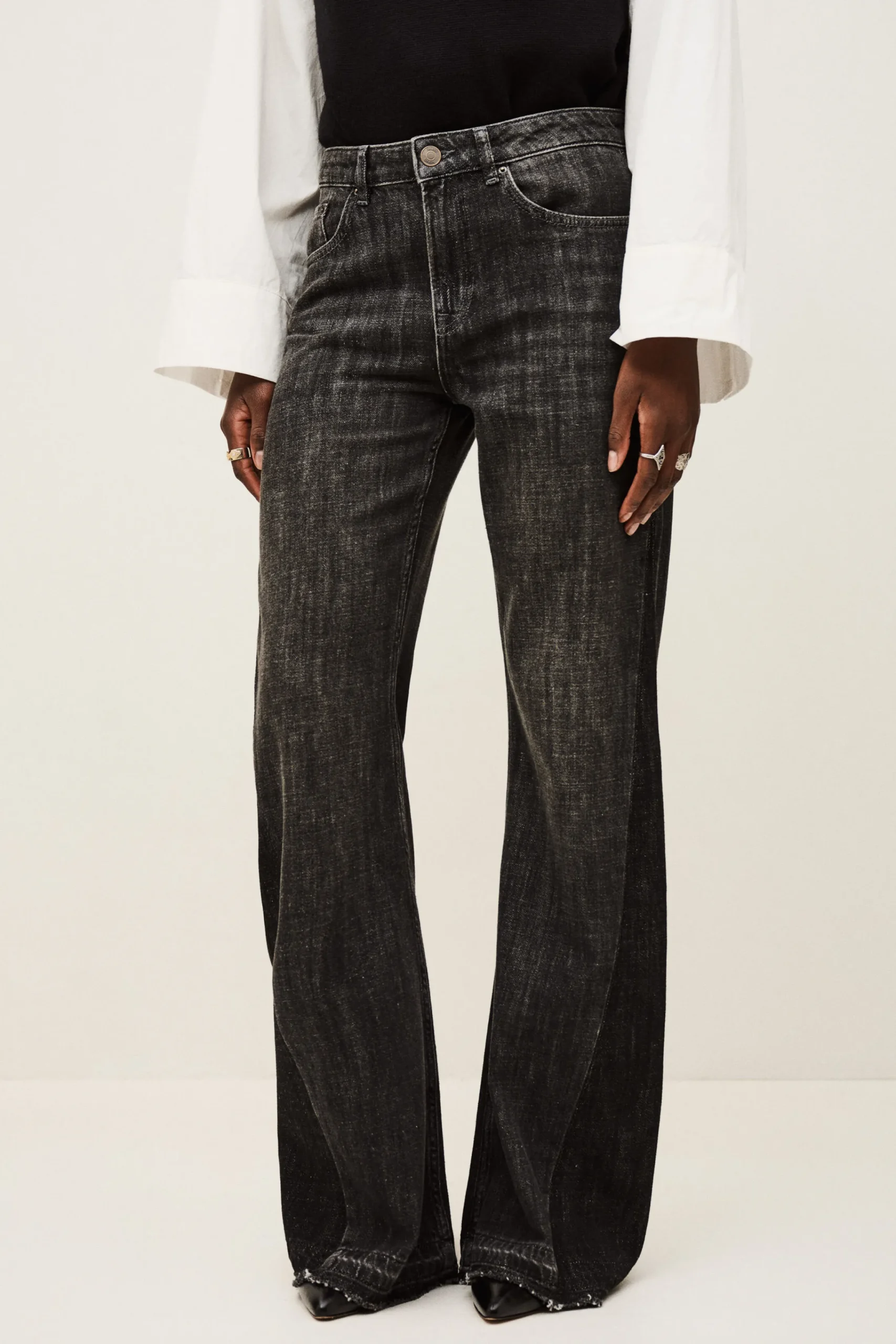 Ba&Sh FADOU JEANS NEGRO Clearance