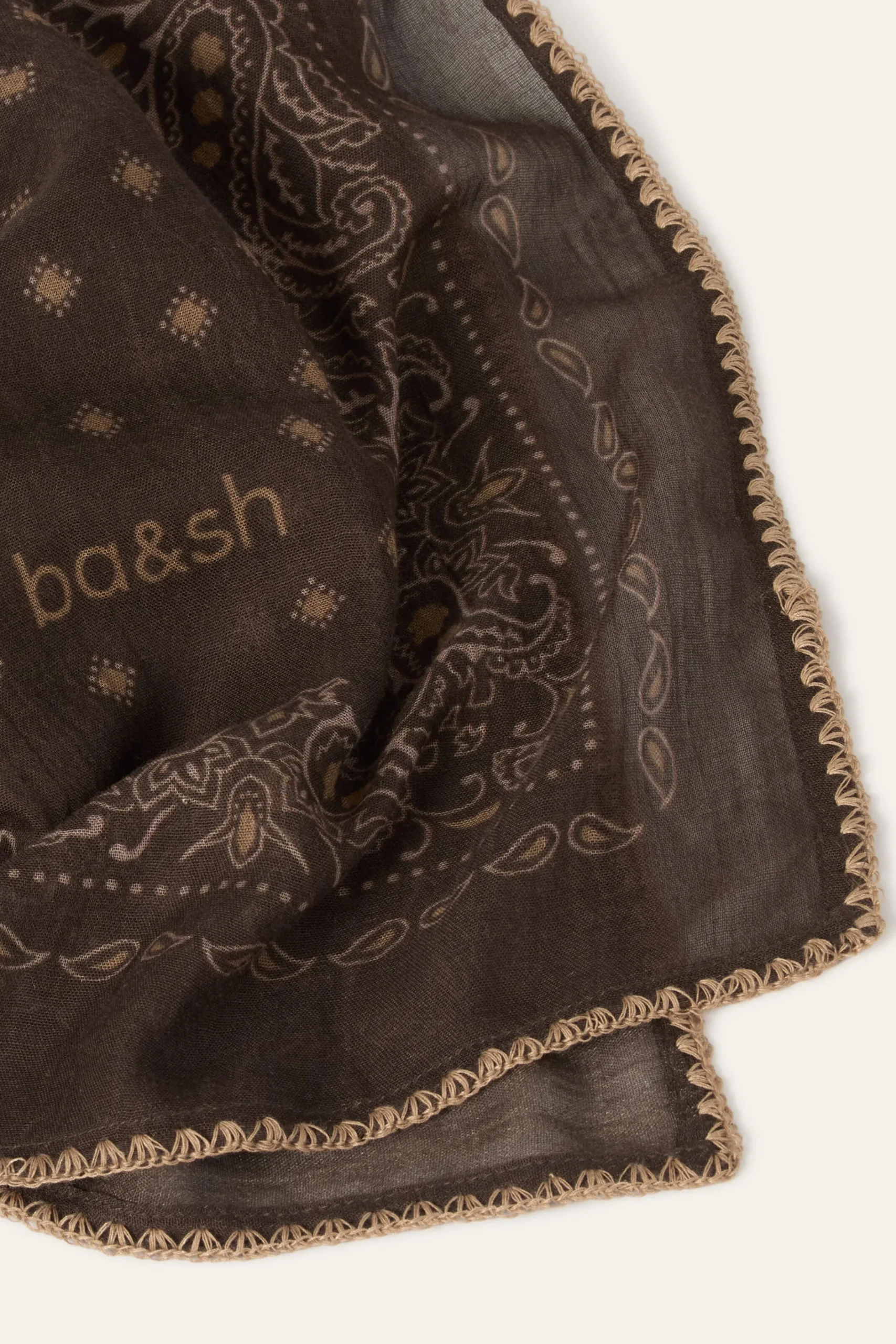 Ba&Sh FARY Pañuelo estampado estilo bandana € 75 MARRON Hot
