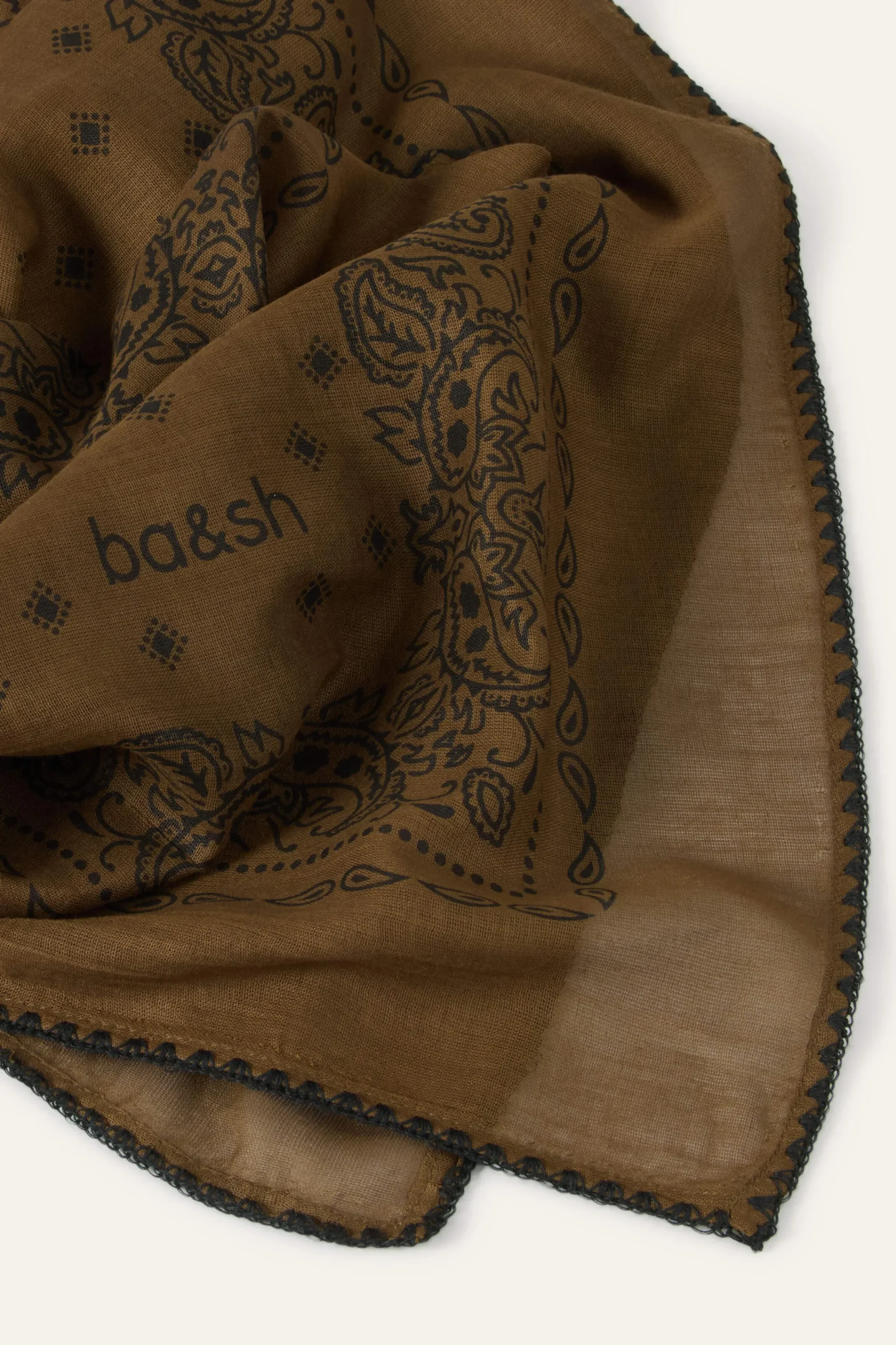 Ba&Sh FARY Pañuelo estampado estilo bandana € 75 VERDE