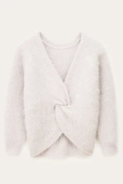 Ba&Sh FILL suéter de cuello redondo con espalda descubierta GRIS Best
