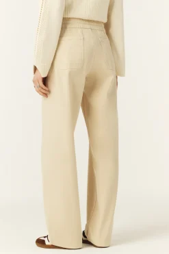 Ba&Sh FIMA pantalones rectos sueltos ECRU Best