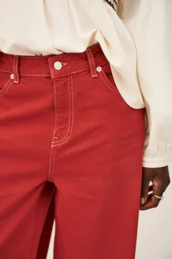Ba&Sh FUSC denim-look trousers ROJO Clearance