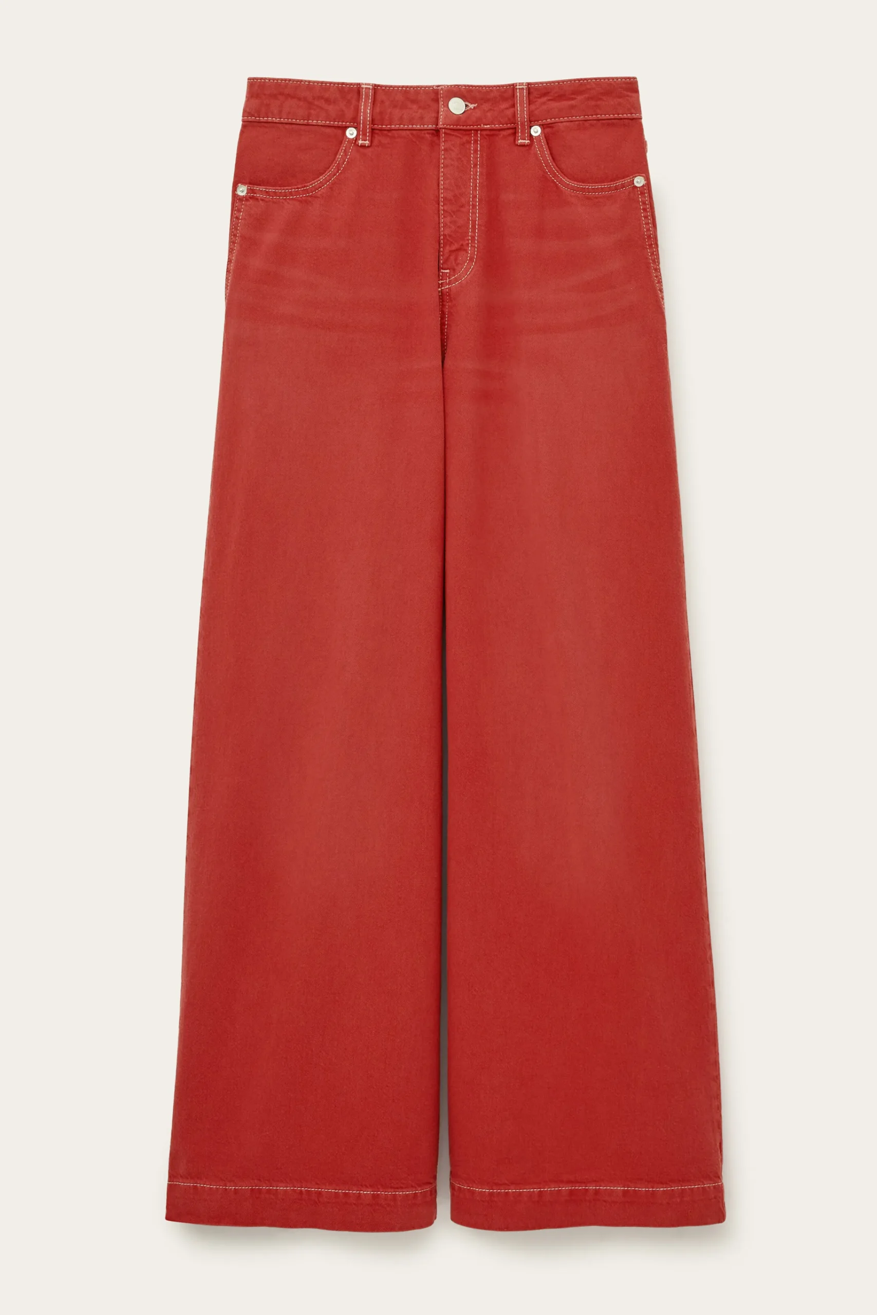 Ba&Sh FUSC denim-look trousers ROJO Clearance