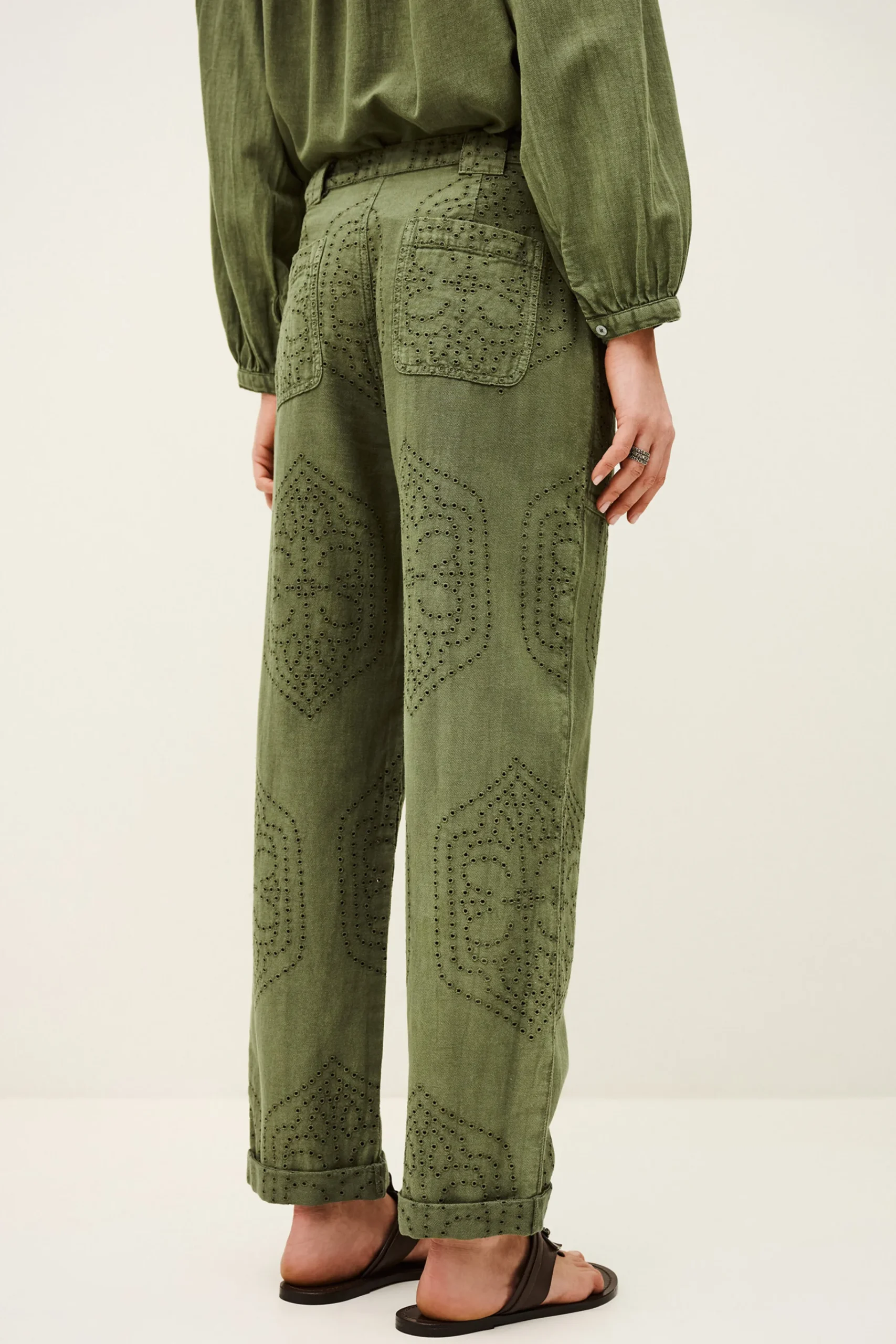 Ba&Sh GIANY pantalón carrot € 225 VERDE Sale
