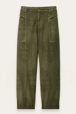 Ba&Sh GIANY pantalón carrot € 225 VERDE Sale
