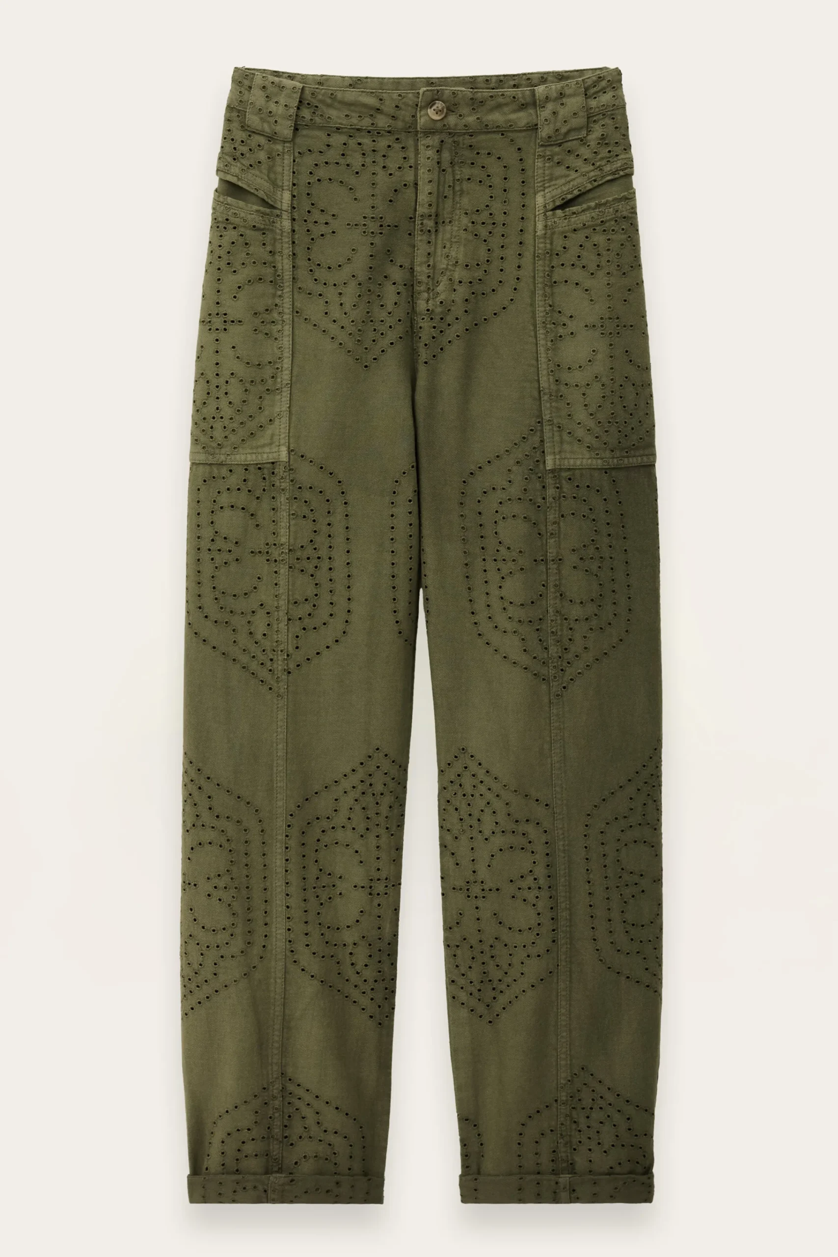 Ba&Sh GIANY pantalón carrot € 225 VERDE Sale