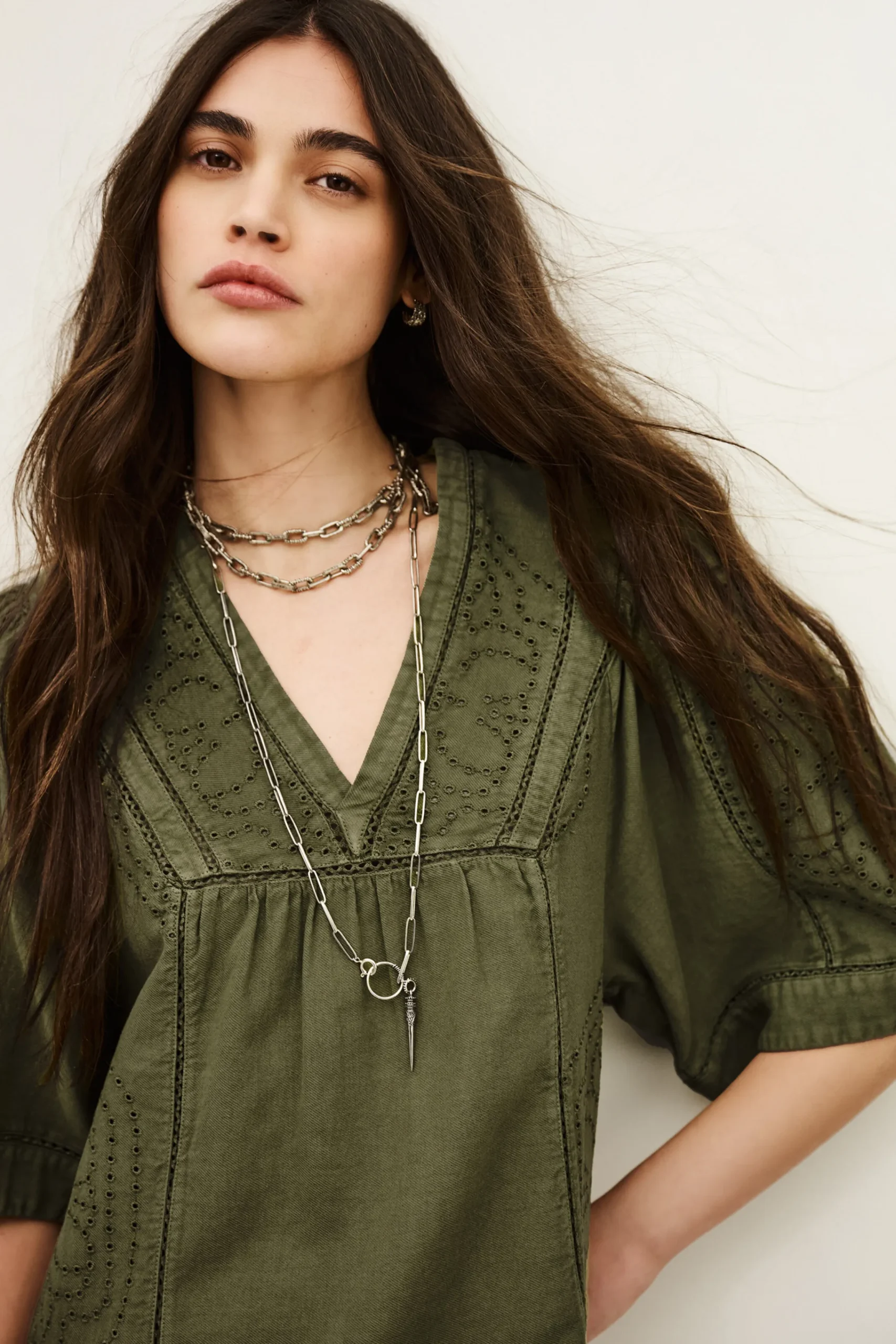 Ba&Sh GINA vestido corto VERDE Discount