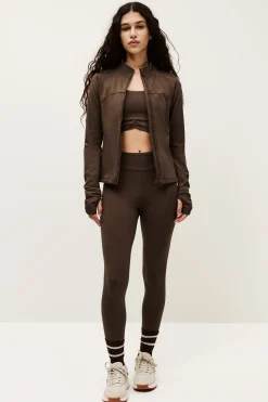 Ba&Sh GLADYS chaleco de cuello alto MARRON Outlet