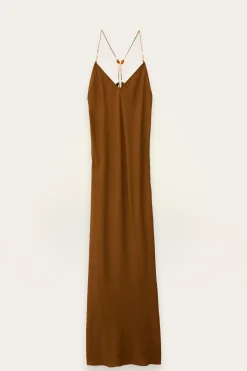 Ba&Sh HANY vestido espalda descubierta viscosa MARRON Online