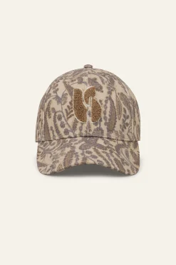 Ba&Sh HARI gorra de algodón estampada ECRU Sale