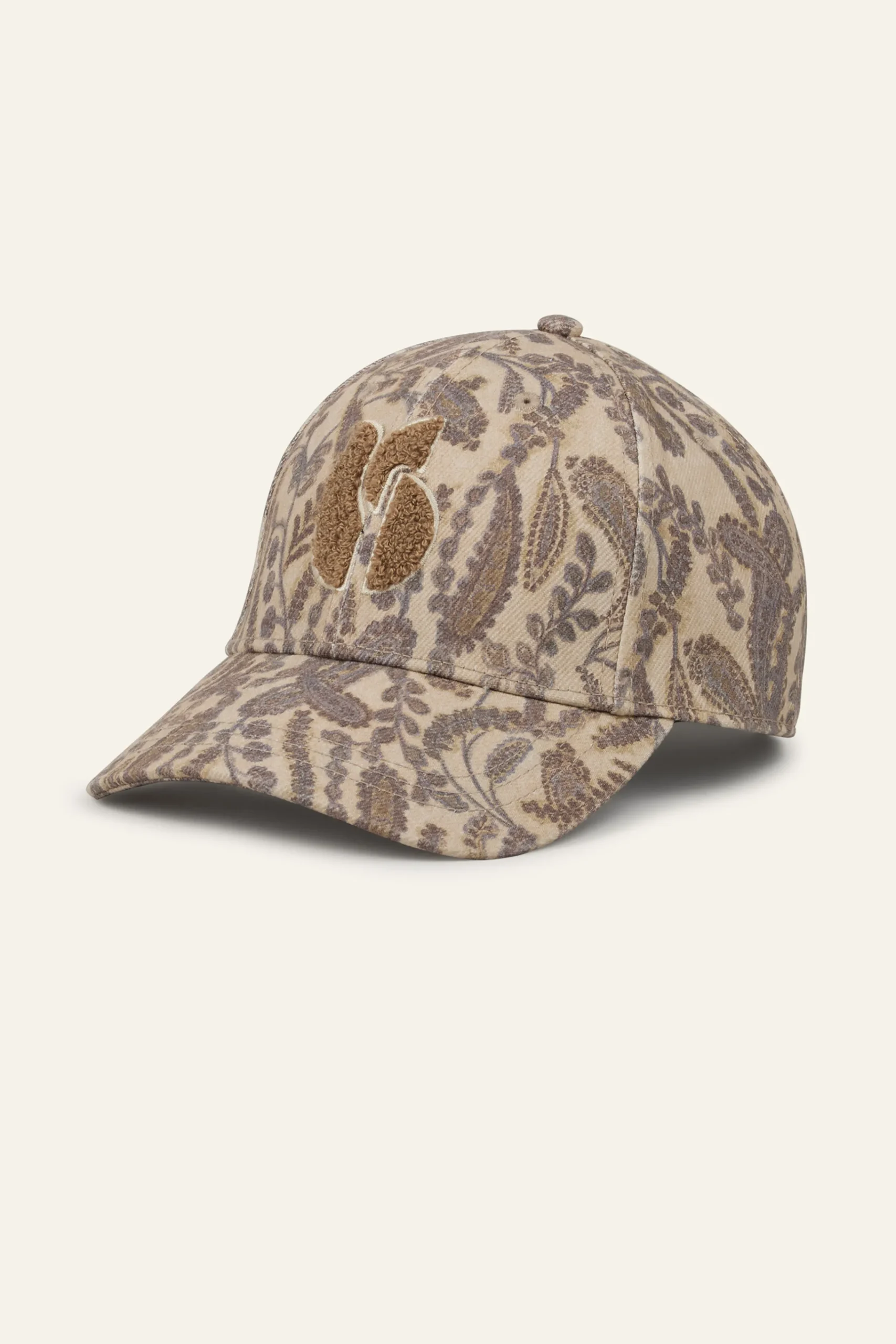 Ba&Sh HARI gorra de algodón estampada ECRU Sale