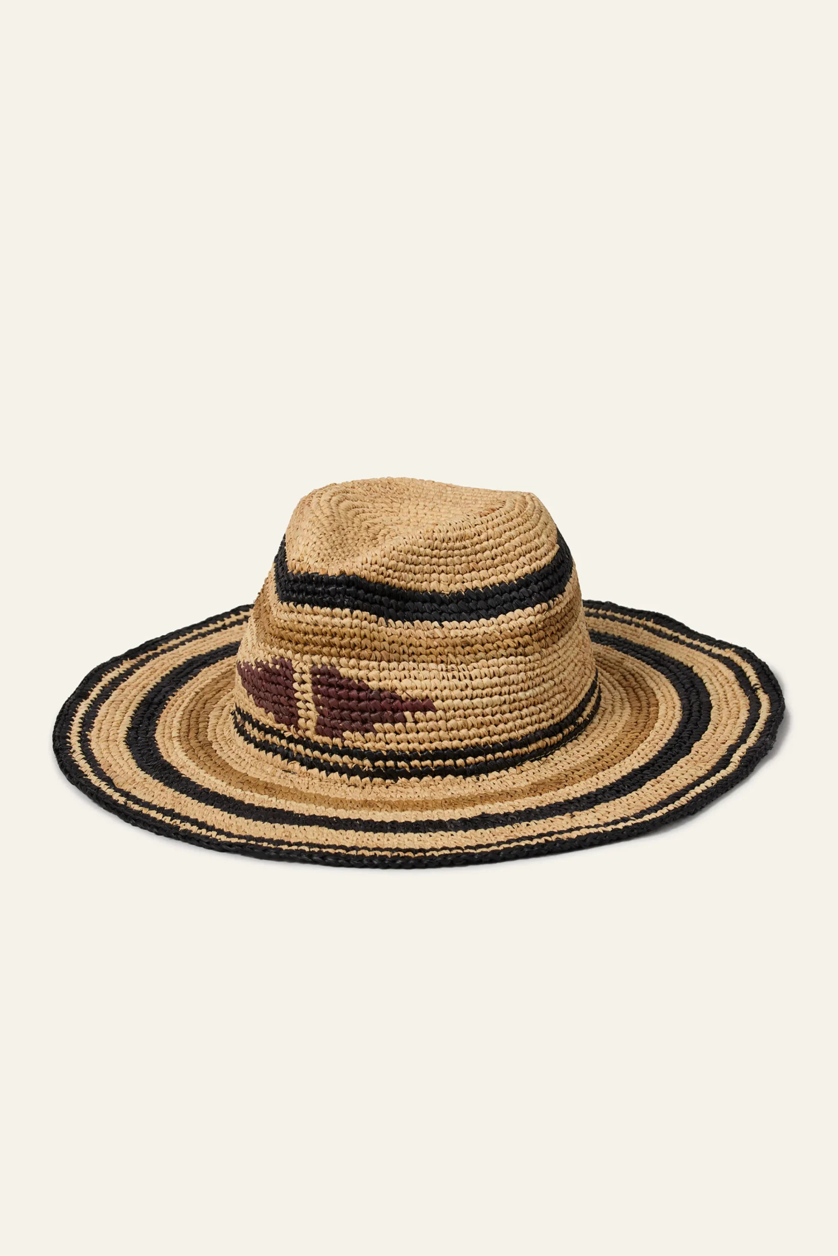Ba&Sh HINDIRA sombrero trenzado NEGRO Best