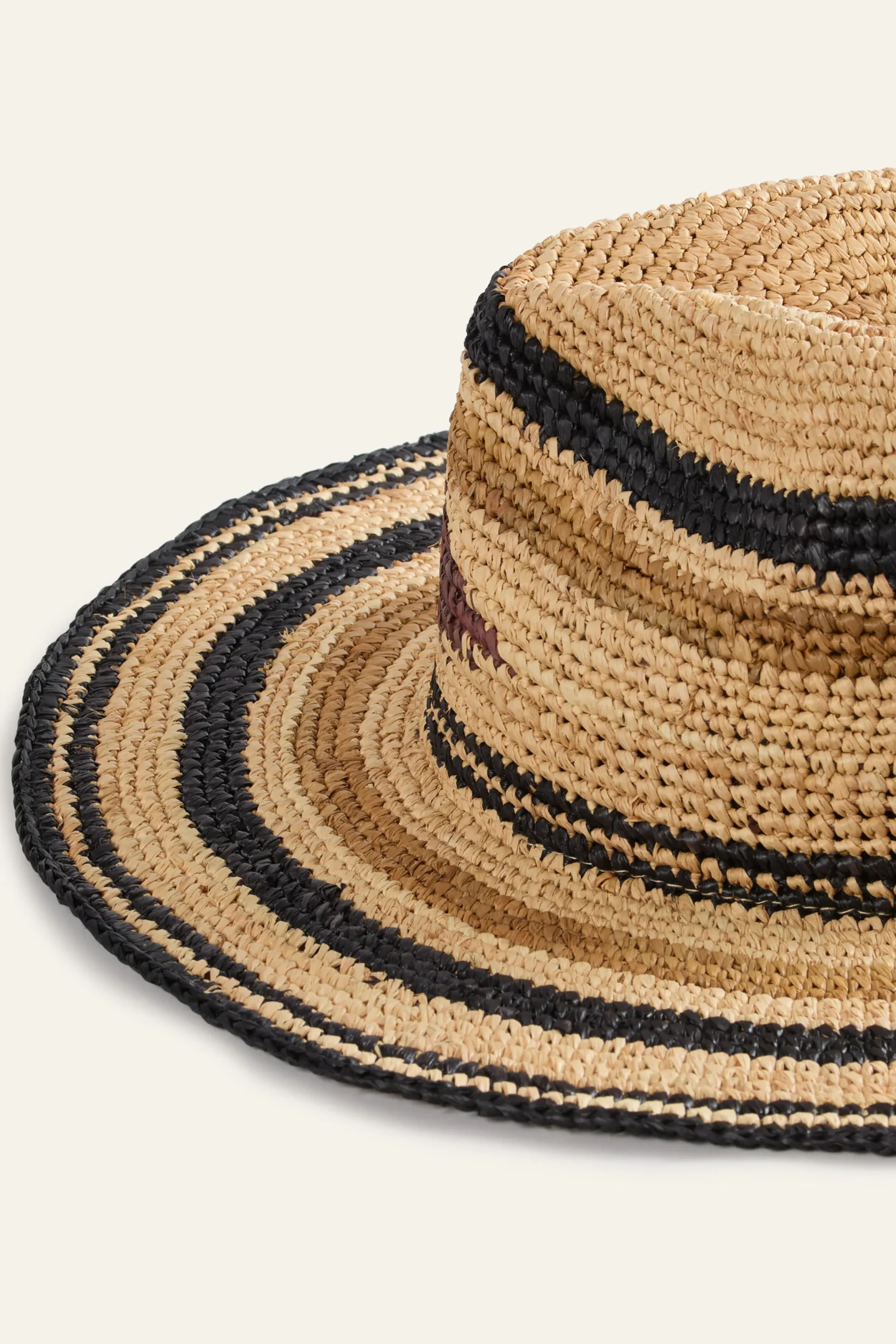 Ba&Sh HINDIRA sombrero trenzado NEGRO Best