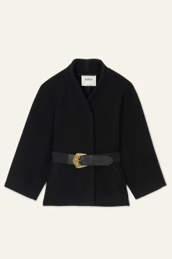 Ba&Sh HINI capa con mangas acampanadas NEGRO Outlet