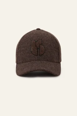 Ba&Sh HUGO gorra bordada MARRON
