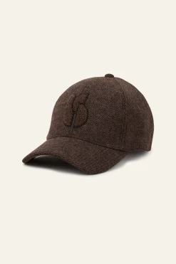 Ba&Sh HUGO gorra bordada MARRON
