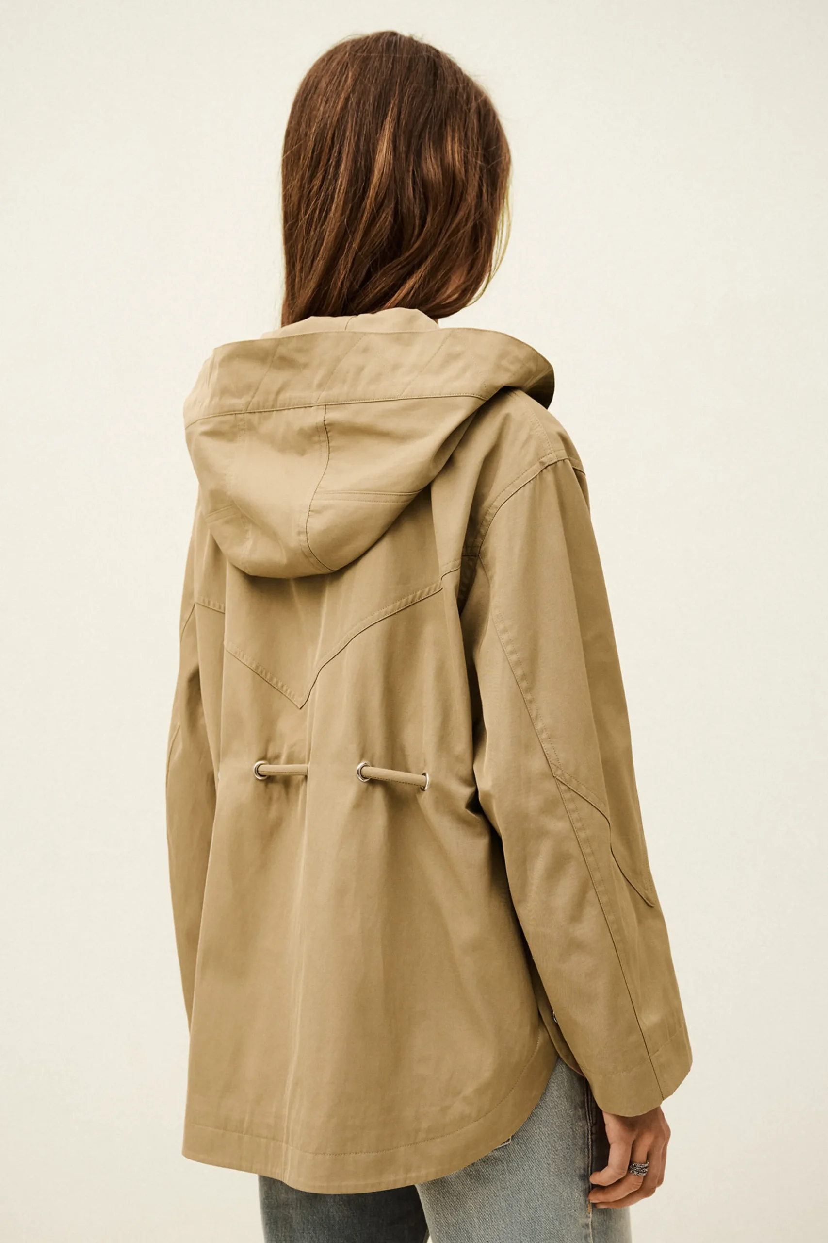 Ba&Sh ILIO parka larga con cinturón MARRON Outlet