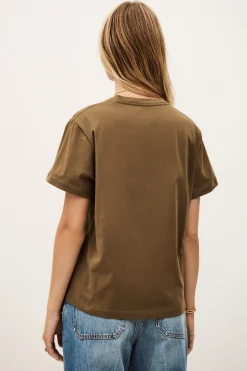 Ba&Sh IONI short-sleeved T-shirt MARRON Sale