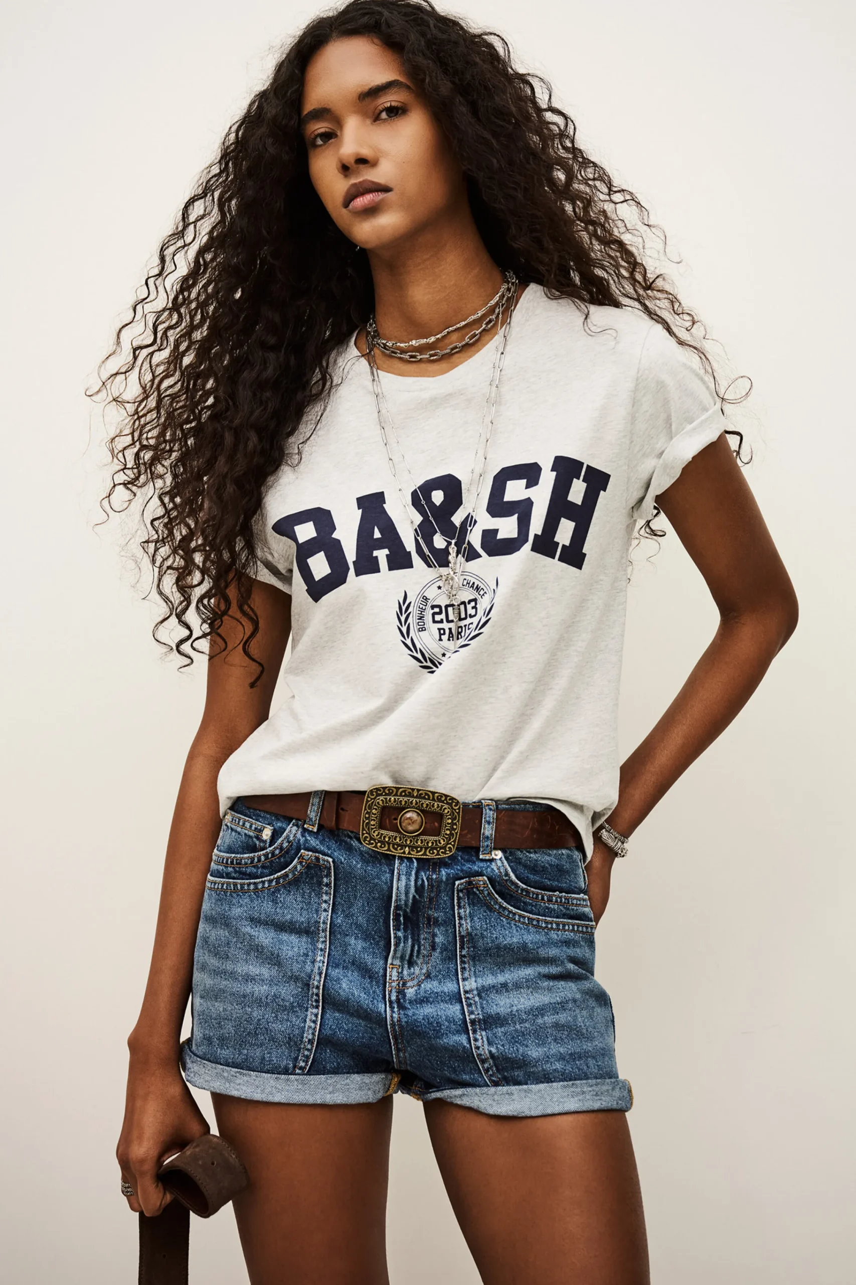 Ba&Sh IONI T-SHIRT GRIS Online