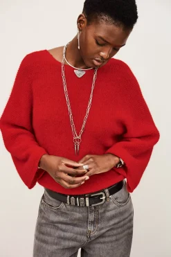 Ba&Sh ISAAC suéter reversible ROJO Hot