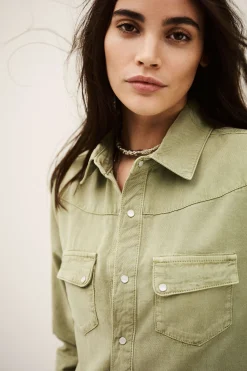 Ba&Sh JADA SHIRT VERDE Best