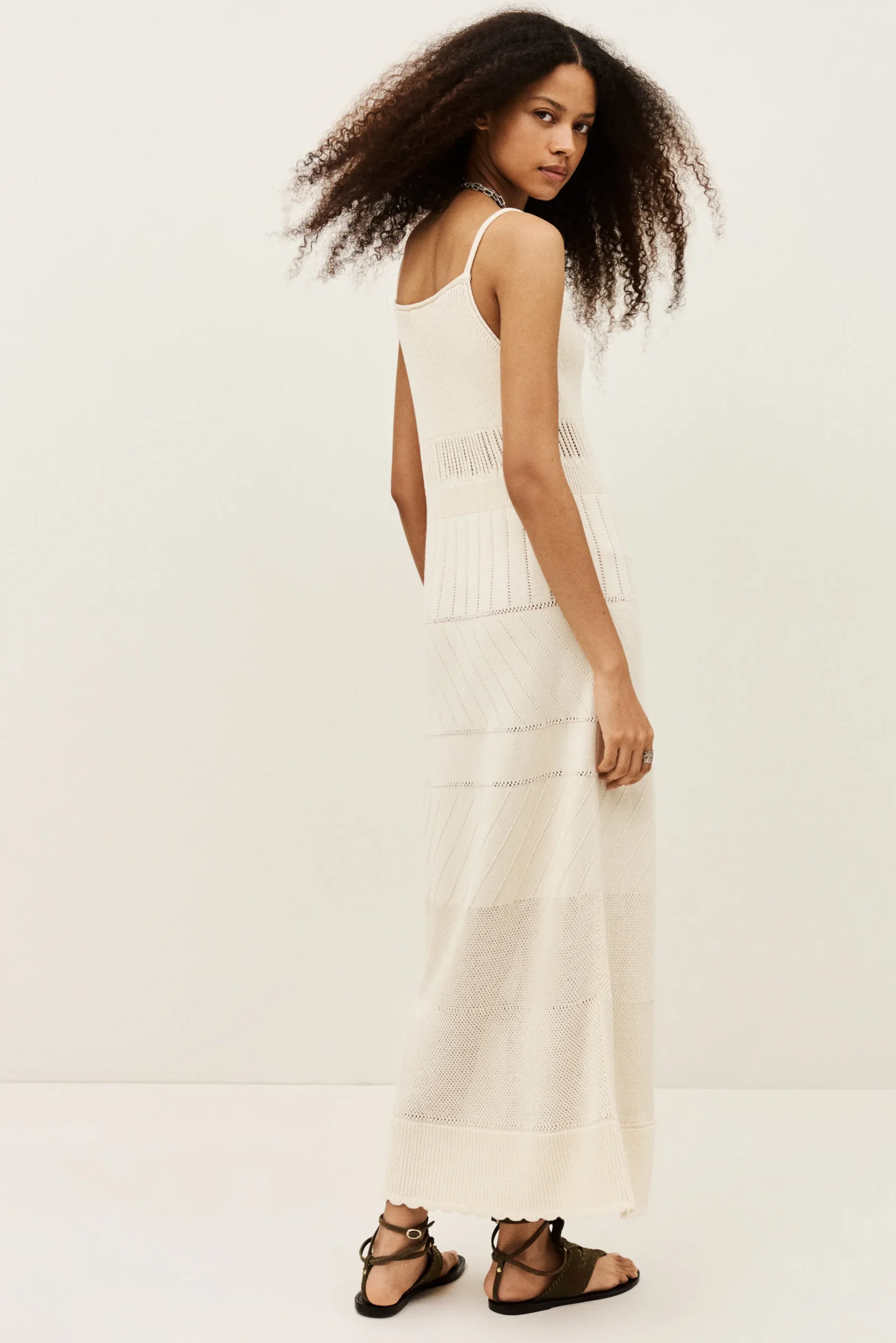 Ba&Sh JOELLE vestido midi ECRU Discount