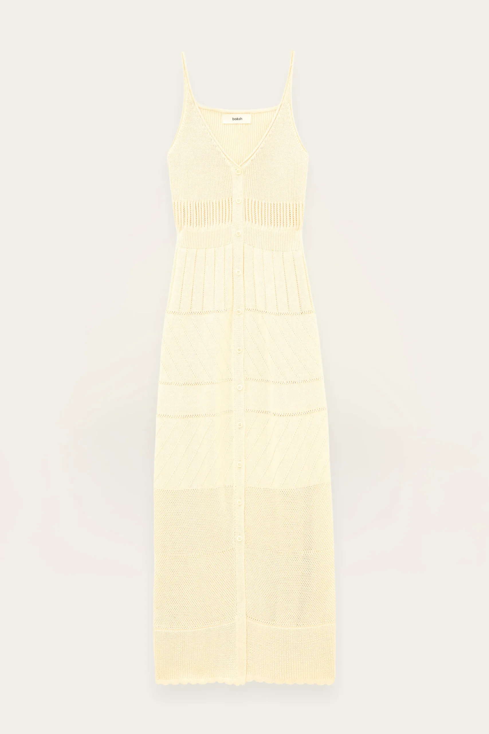 Ba&Sh JOELLE vestido midi ECRU Discount