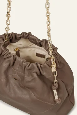 Ba&Sh JUNE bolso de cuero GRIS