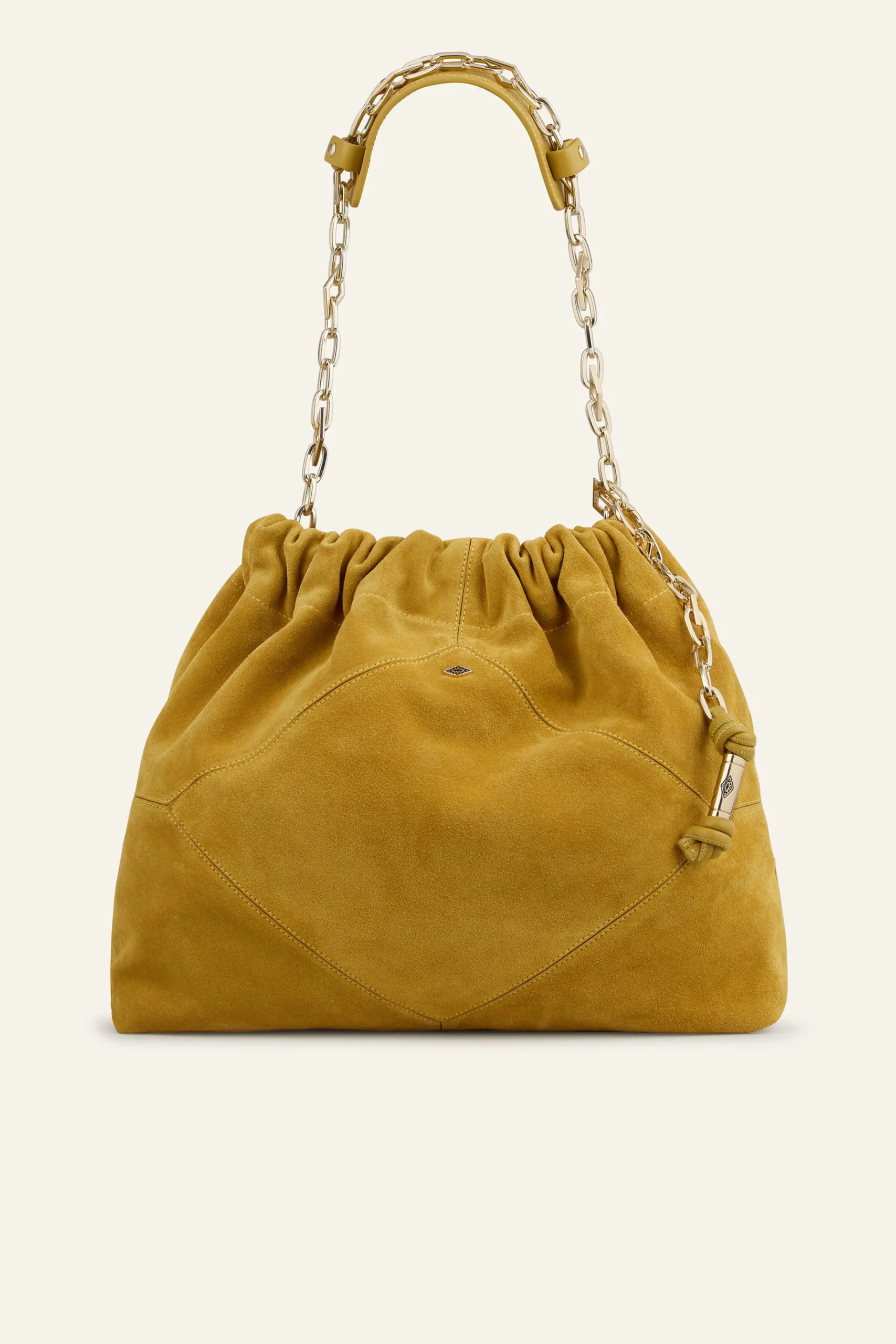 Ba&Sh JUNE bolso tote de ante ROJO New