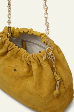 Ba&Sh JUNE bolso tote de ante ROJO New