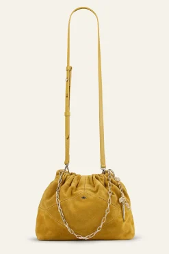 Ba&Sh JUNE bolso tote mini de ante ROJO Discount