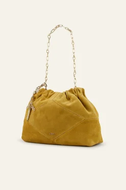 Ba&Sh JUNE bolso tote mini de ante ROJO Discount