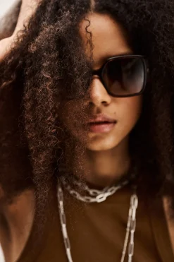 Ba&Sh LIANE gafas de sol cuadradas MARRON Outlet
