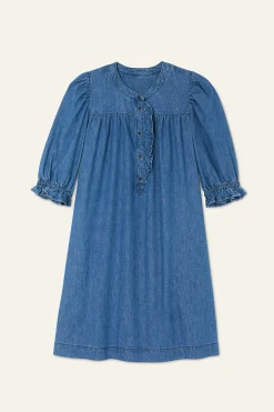 Ba&Sh LICONI vestido corto de mezclilla AZUL Sale