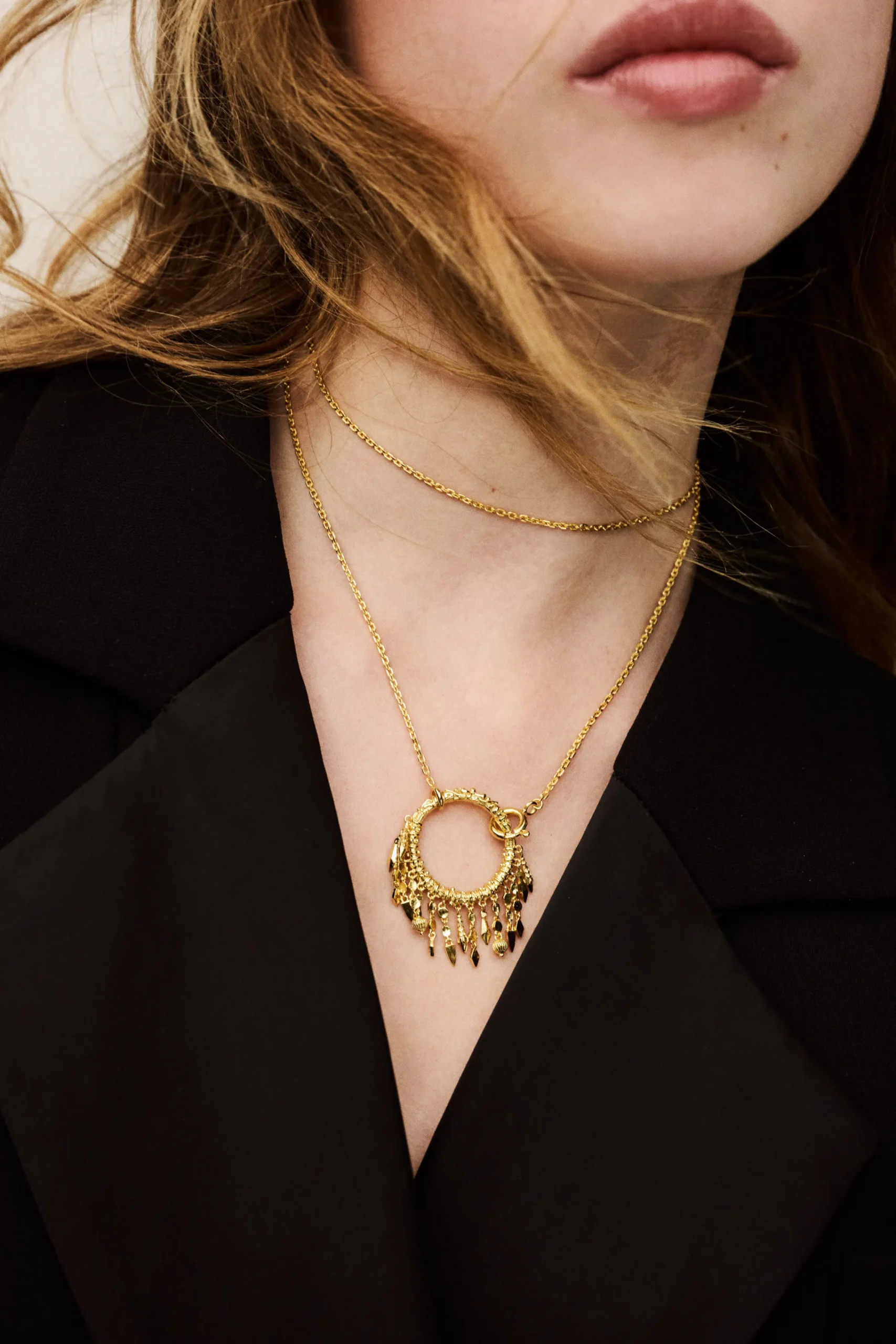 Ba&Sh LINA collar largo con aro ORO Clearance