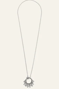 Ba&Sh LINA collar largo con aro GRIS Outlet