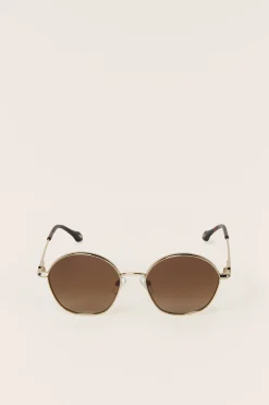Ba&Sh LIORA gafas de sol de metal MARRON Best
