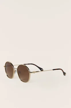 Ba&Sh LIORA gafas de sol de metal MARRON Best